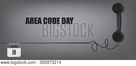 Post Card For Event November Day Area Code Day