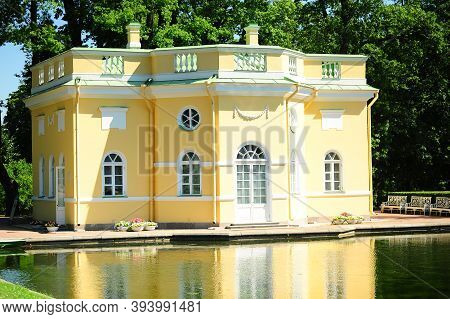 Russia, Tsarskoye Selo, 14,07,2018  Pushkin (tsarskoye Selo) Near St.petersburg. Catherine Park. Upp
