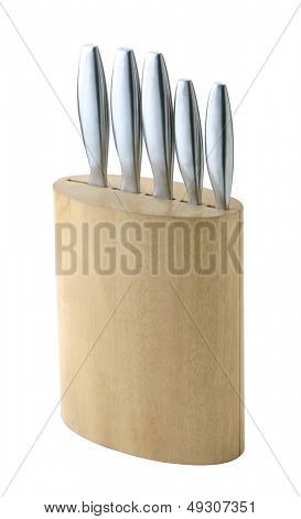 Couteau de cuisine isolé sur fond blanc