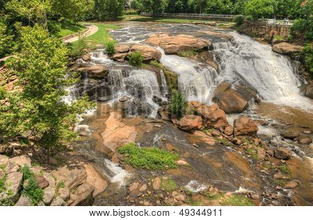 Hdr Falls Park On The Reedy River