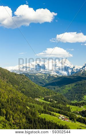 view to Dachstein from the west, Upper Austria-Styria, Austria