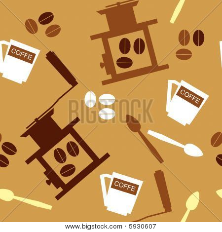 เวกเตอร์ จำแนกเครื่องประดับกับกาแฟสี 22