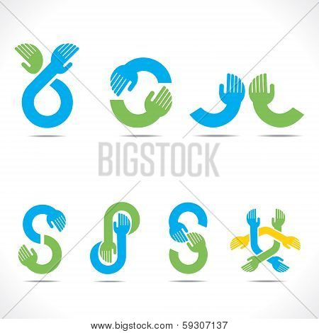 creative hand icons