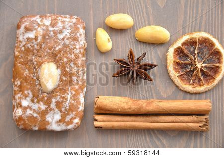 German Gingerbread Lebkuchen Cookies for Christmas