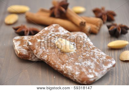 German Gingerbread Lebkuchen Cookies for Christmas