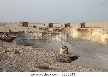 Fort In The Desert Of Qatar
