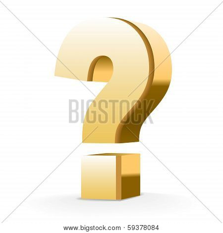 Golden Question Mark