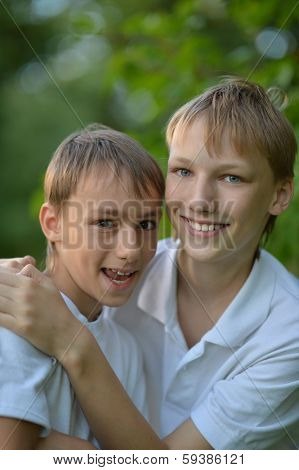 Two cheerful guy