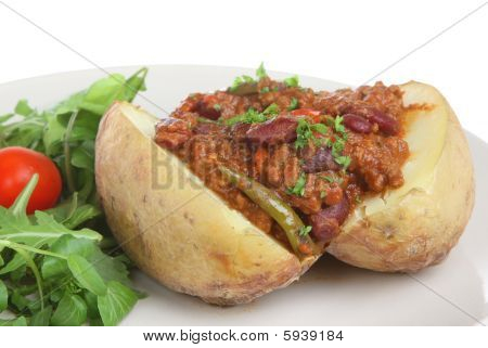 Pečené brambory s Chilli Con Carne
