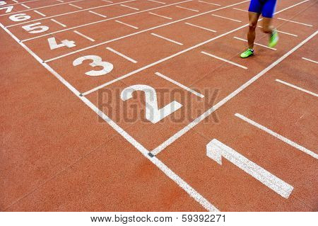 Athlete Cross The Finish Line