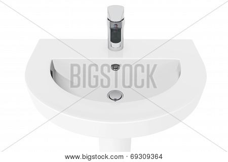 Washbasin With Chrome Faucet