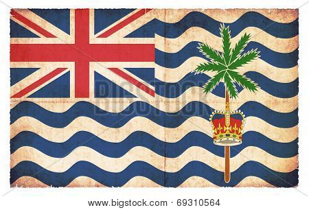 Grunge Flag Of British Indian Ocean Territory (great Britain)