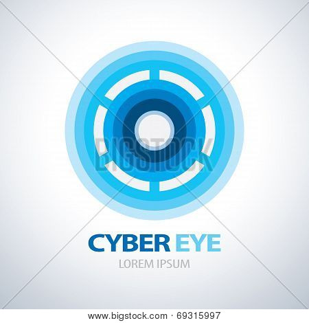 Cyber Eye Symbol Icon