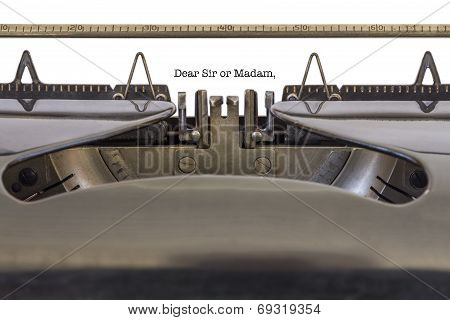 Dear Sir Or Madam