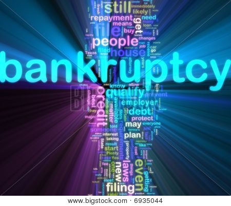 Bankuptcy Wordcloud 发光