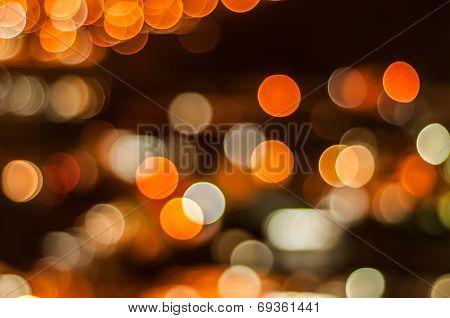 Blur image, circle shape bokeh of light