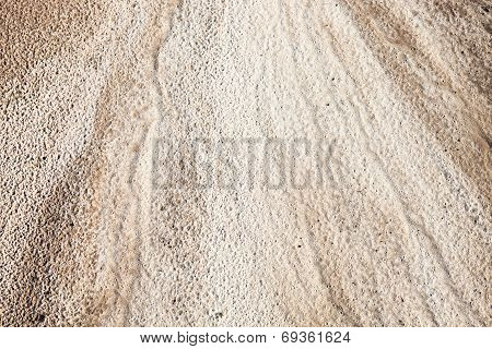 Sand Surface After The Rain