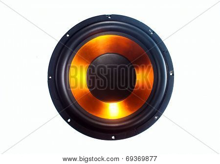 Subwoofer speaker isolated