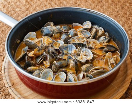 Clams Cooked In The Recipe 