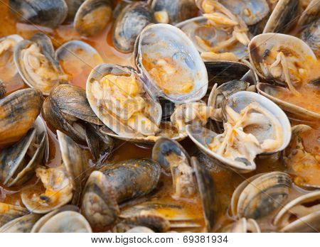Clams Cooked In The Recipe 