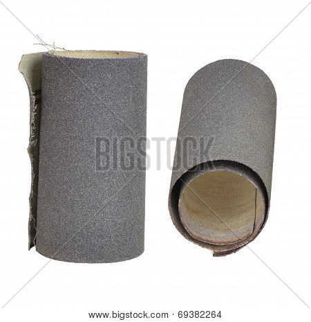 Emery paper isolated on white