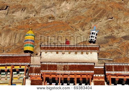 Monk In Hemis Monastery