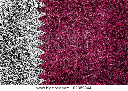 Quatar Flag Color Grass Texture Background