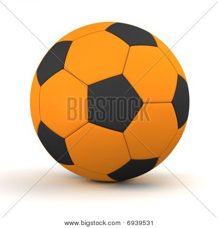 오렌지와 블랙 클래식 축구