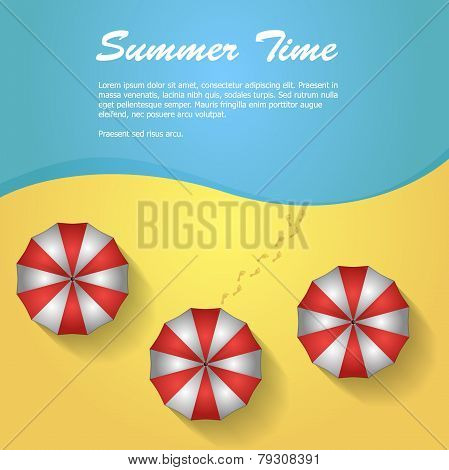 Sunshade on the beach