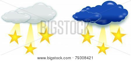 Clouds With Stars