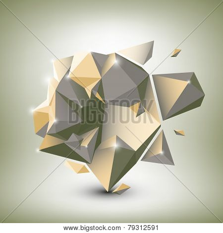 Abstract dimensional polygonal geometric background for modern design