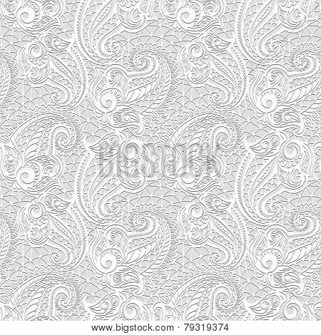 Abstract paisley seamless pattern-fabric or paper patttern