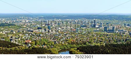 Vilnius City Capital Of Lithuania Aerial View