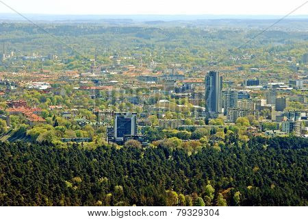 Vilnius City Capital Of Lithuania Aerial View