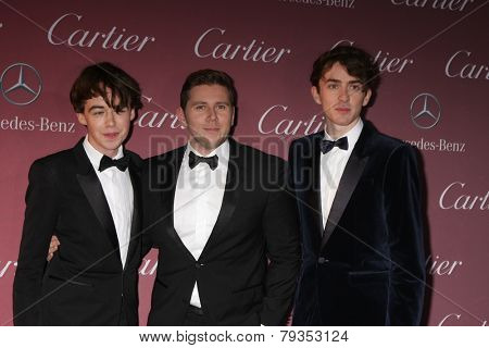 LOS ANGELES - JAN 3:  Alex Lawther, Allen Leech, Matthew Beard at the Palm Springs Film Festival Gala at a Convention Center on January 3, 2014 in Palm Springs, CA