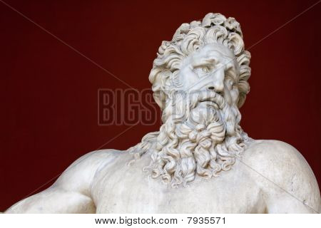 Fluss Tiber Skulptur im Vatikan museum