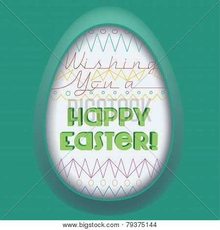 Easter Egg Greeting Card