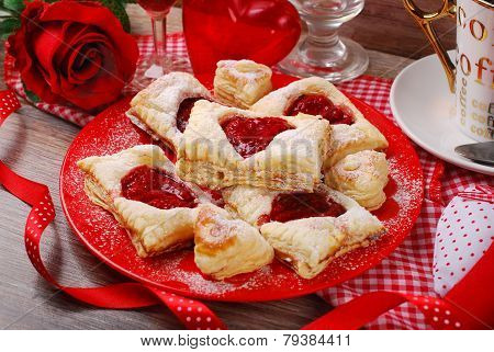 Puff Pastry Cookies For Valentine Party