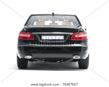 Black Car Back View