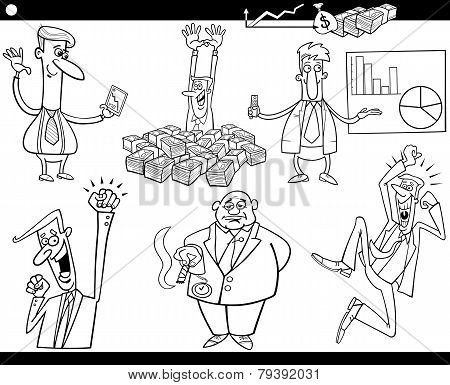 Business Cartoon Concepts And Ideas Set