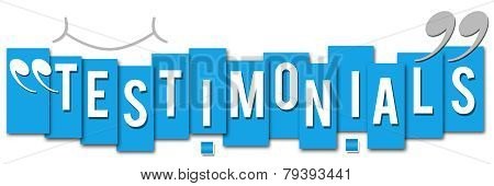 Testimonials Blue Stripes