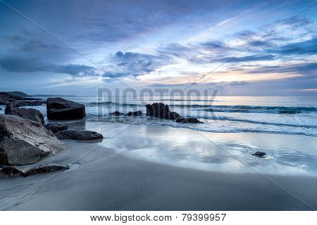 Dawn At Pentewan Sands