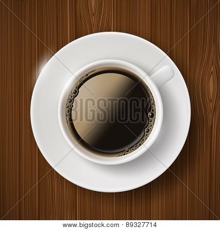 White Cup With Coffee