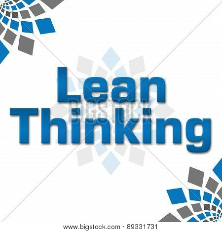 Lean Thinking Blue Grey Squares Elements Square