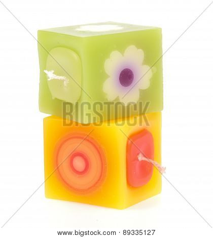 Candles Isolated On White Background