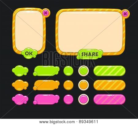 Cute Vector User Interface