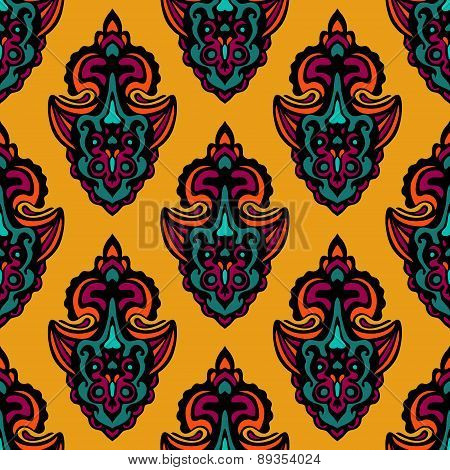 abstract damask seamless  design