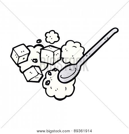 cartoon sugar lumps