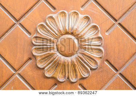 Rose Window In The Foreground