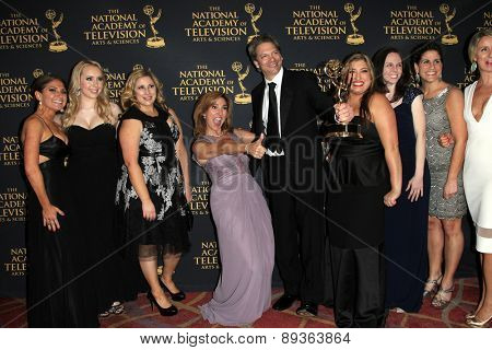 LOS ANGELES - APR 24: Marilyn Milian, David Scott at The 42nd Daytime Creative Arts Emmy Awards Gala at the Universal Hilton Hotel on April 24, 2015 in Los Angeles, California
